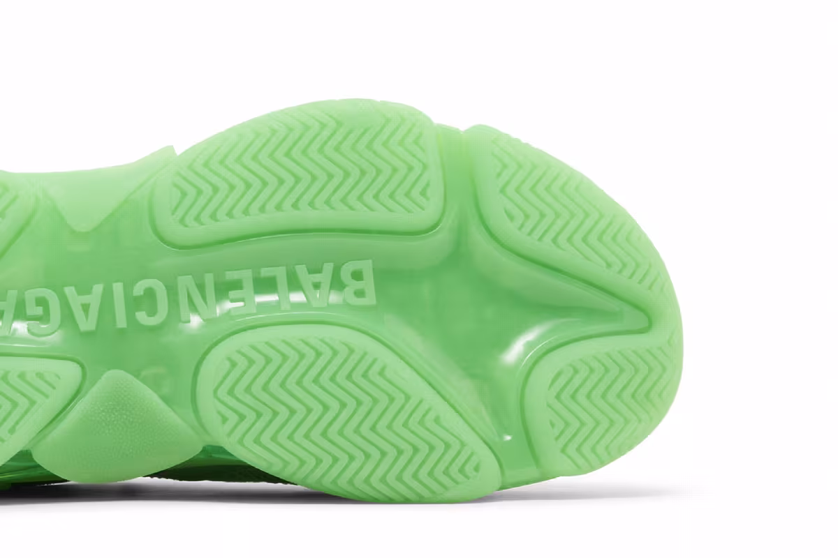 Balenciaga Triple S Sneaker Clear Sole - Green, view 6