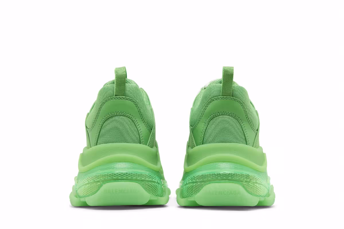 Balenciaga Triple S Sneaker Clear Sole - Green, view 7