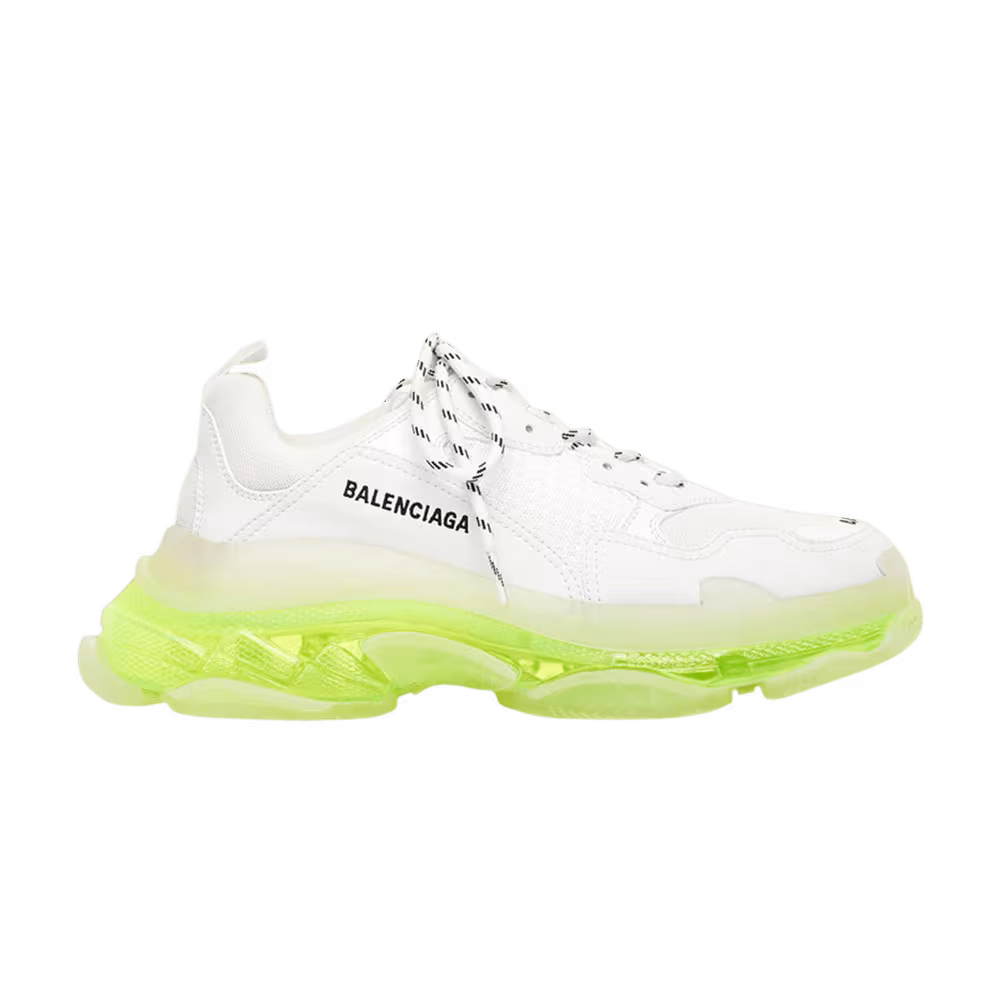 Balenciaga Triple S Sneaker Clear Sole - White Fluo Yellow