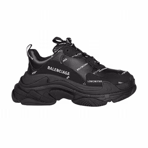 Balenciaga Wmns Triple S Sneaker 'Black Logo'