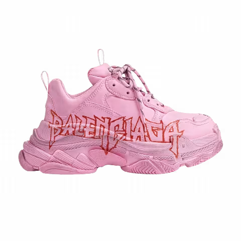 Balenciaga Triple S Sneaker 'DIY Metal - Pink Black Red'
