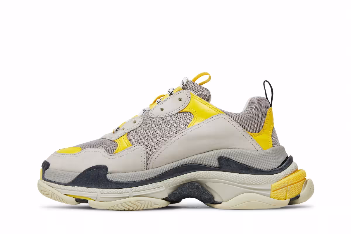 Balenciaga Triple S Sneaker Yellow Grey 2019, view 4