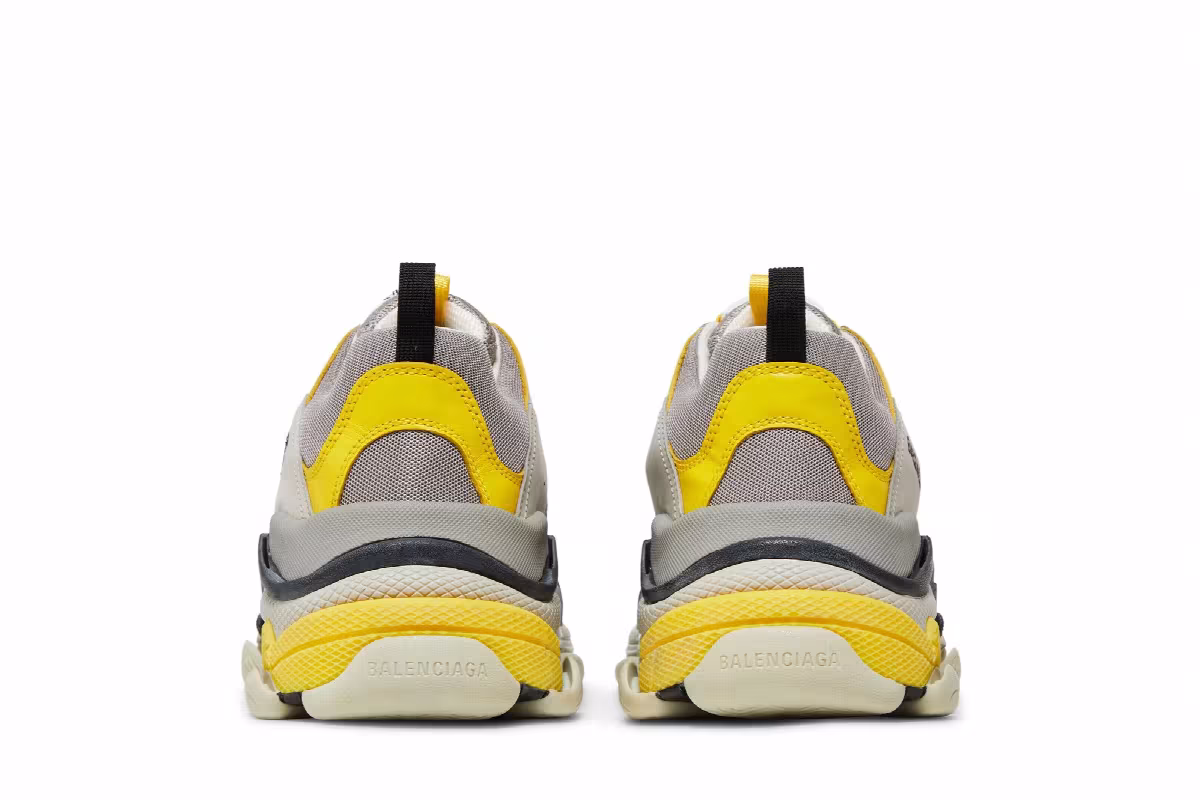 Balenciaga Triple S Sneaker Yellow Grey 2019, view 7