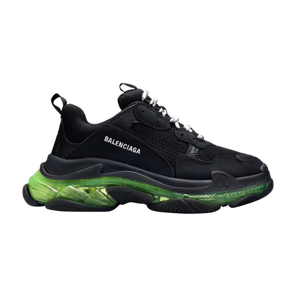 Balenciaga Triple S Sneaker Black Yellow Fluo