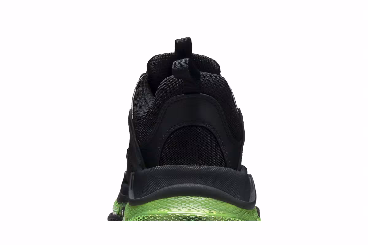 Balenciaga Triple S Sneaker Black Yellow Fluo, view 8
