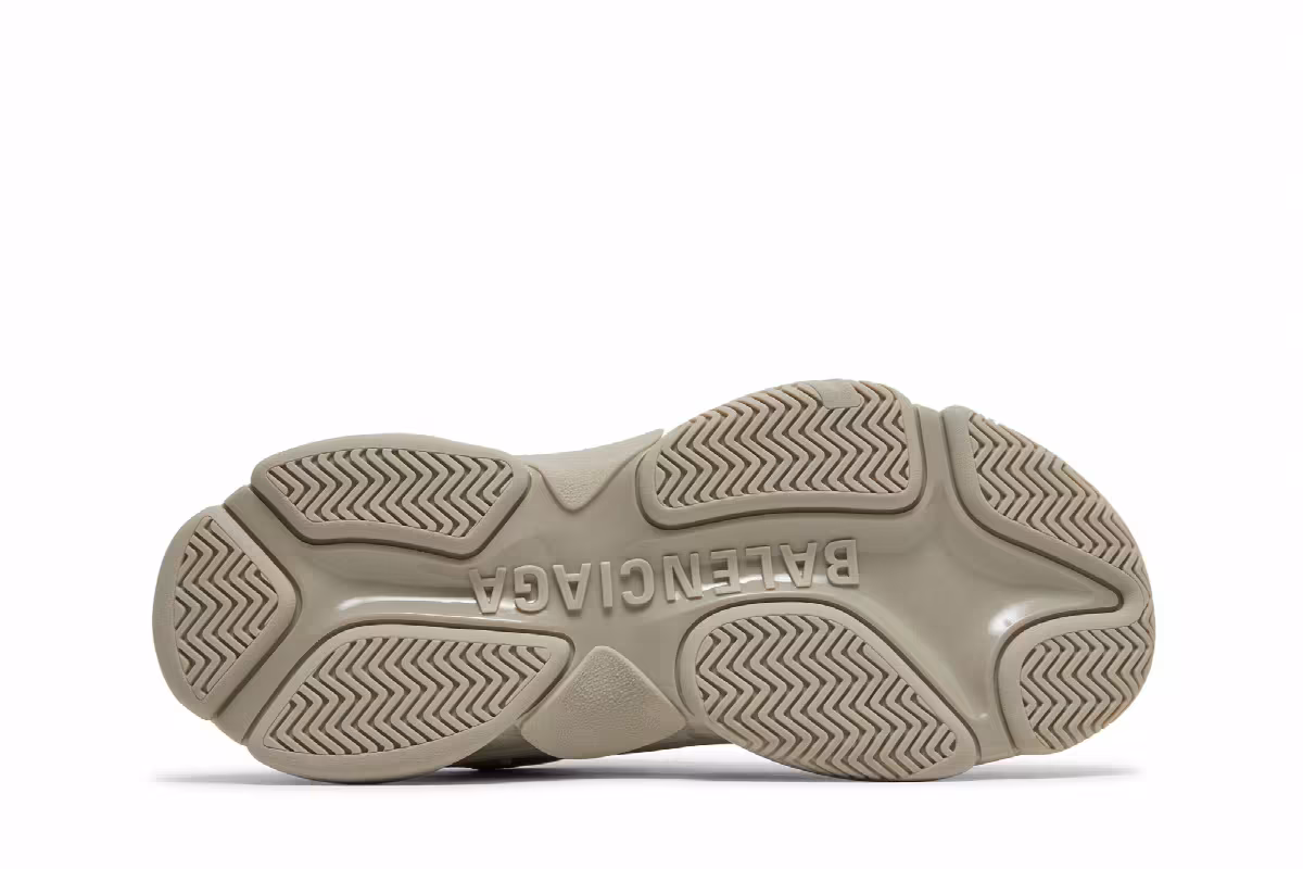 Balenciaga Triple S Sneaker Allover Logo - Beige, view 5
