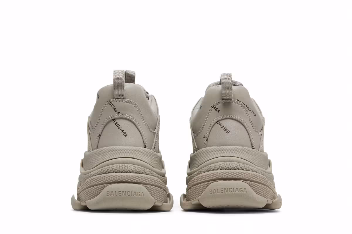 Balenciaga Triple S Sneaker Allover Logo - Beige, view 7