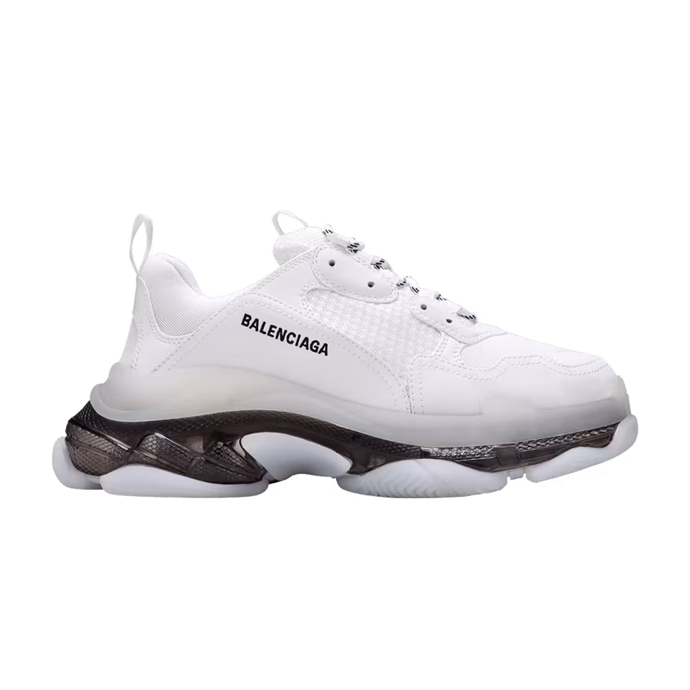 Balenciaga Triple S Sneaker Clear Sole - White Black