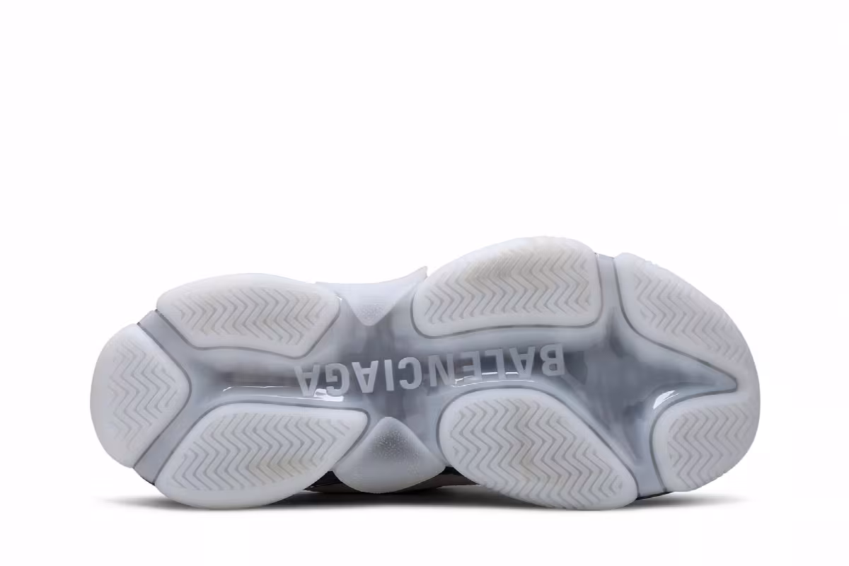 Balenciaga Triple S Sneaker Clear Sole - White Black, view 5