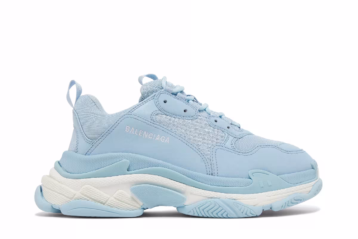 Balenciaga Triple S Sneaker Light Blue, view 2