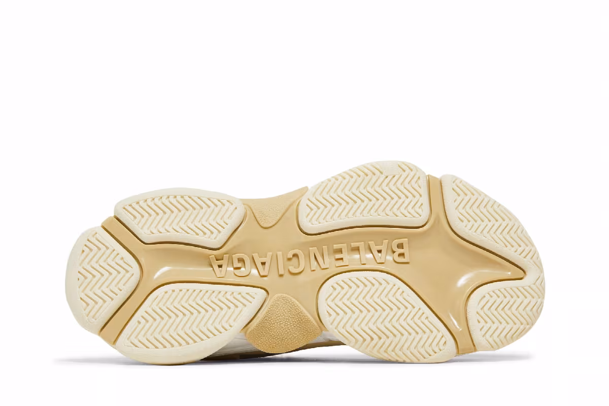 Balenciaga Women's Triple S Sneaker White, view 5