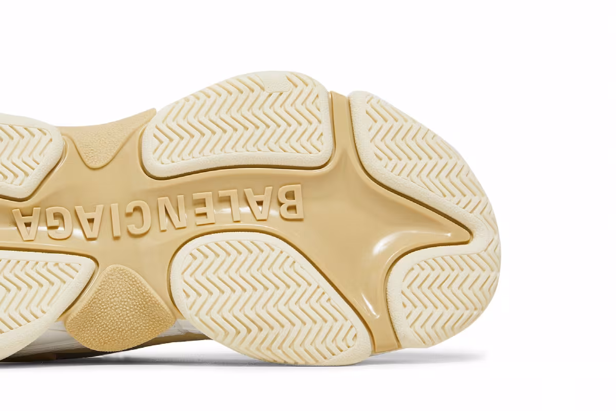 Balenciaga Women's Triple S Sneaker White, view 6