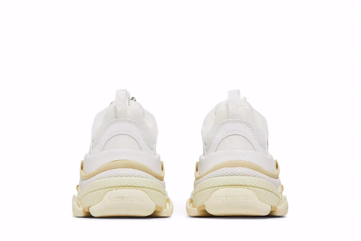Balenciaga Women's Triple S Sneaker White, view 7