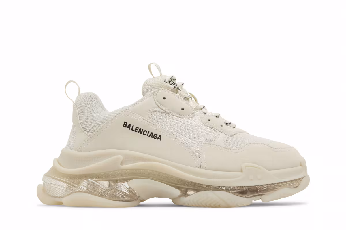 Balenciaga Triple S Sneaker Clear Sole - Beige, view 2