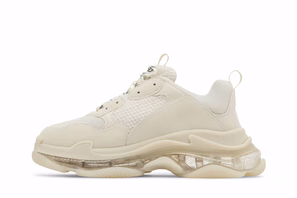 Balenciaga Triple S Sneaker Clear Sole - Beige, view 4