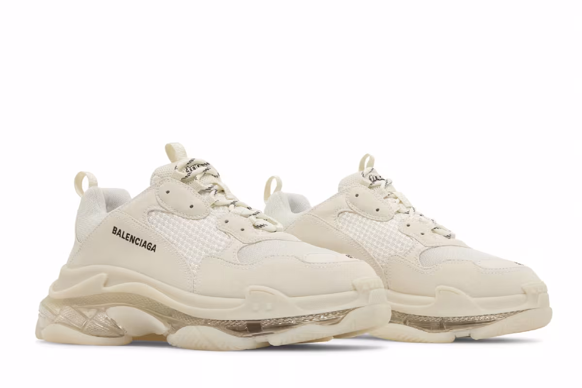 Balenciaga Triple S Sneaker Clear Sole - Beige, view 9