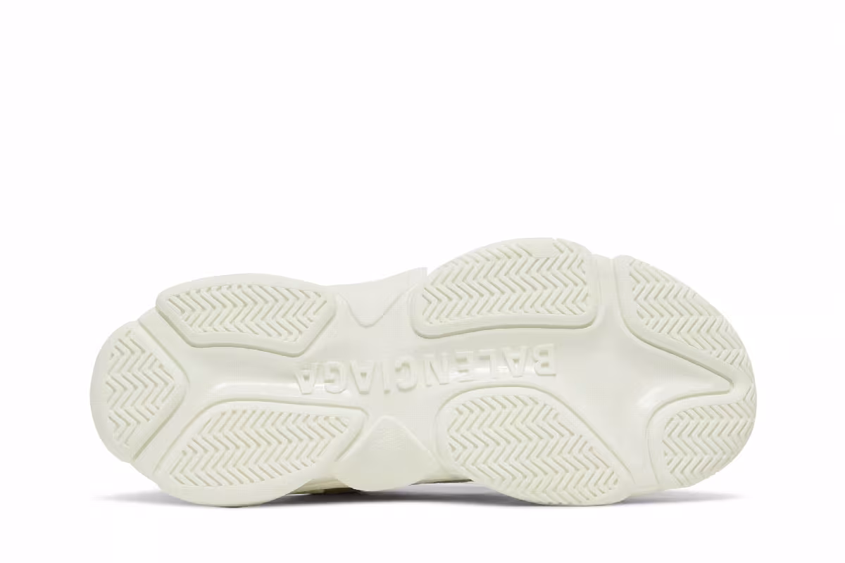 Balenciaga Triple S Sneaker Allover Logo - White Multi, view 5