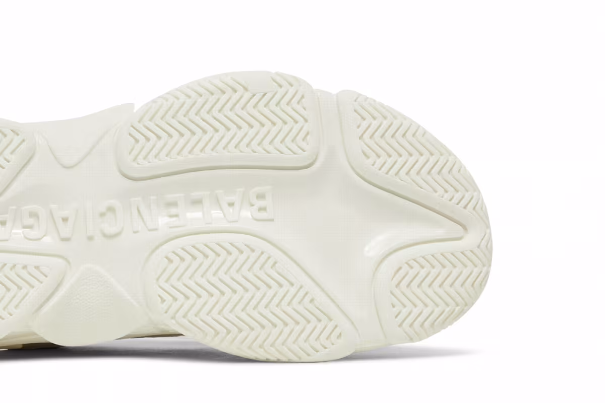 Balenciaga Triple S Sneaker Allover Logo - White Multi, view 6