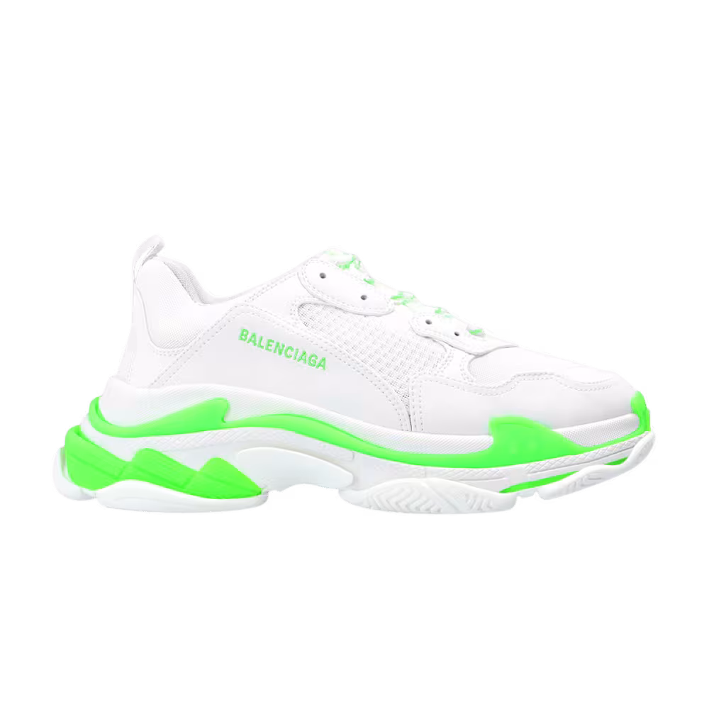 Balenciaga Triple S Sneaker White Fluo Green