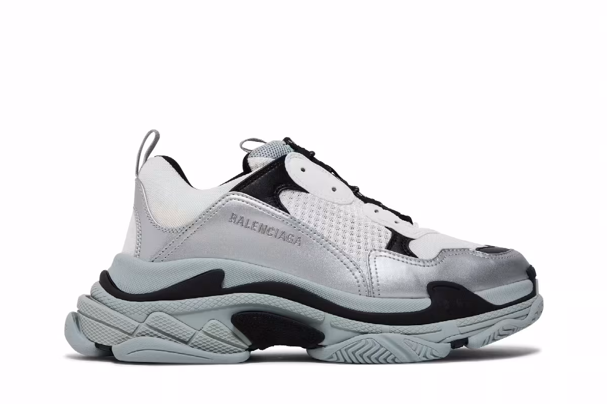 Balenciaga Triple S Sneaker Grey Silver, view 2
