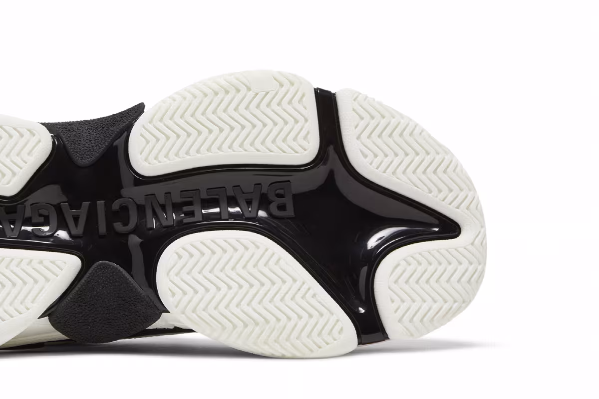 Balenciaga Women's Triple S Sneaker Allover Logo - White Pink, view 6