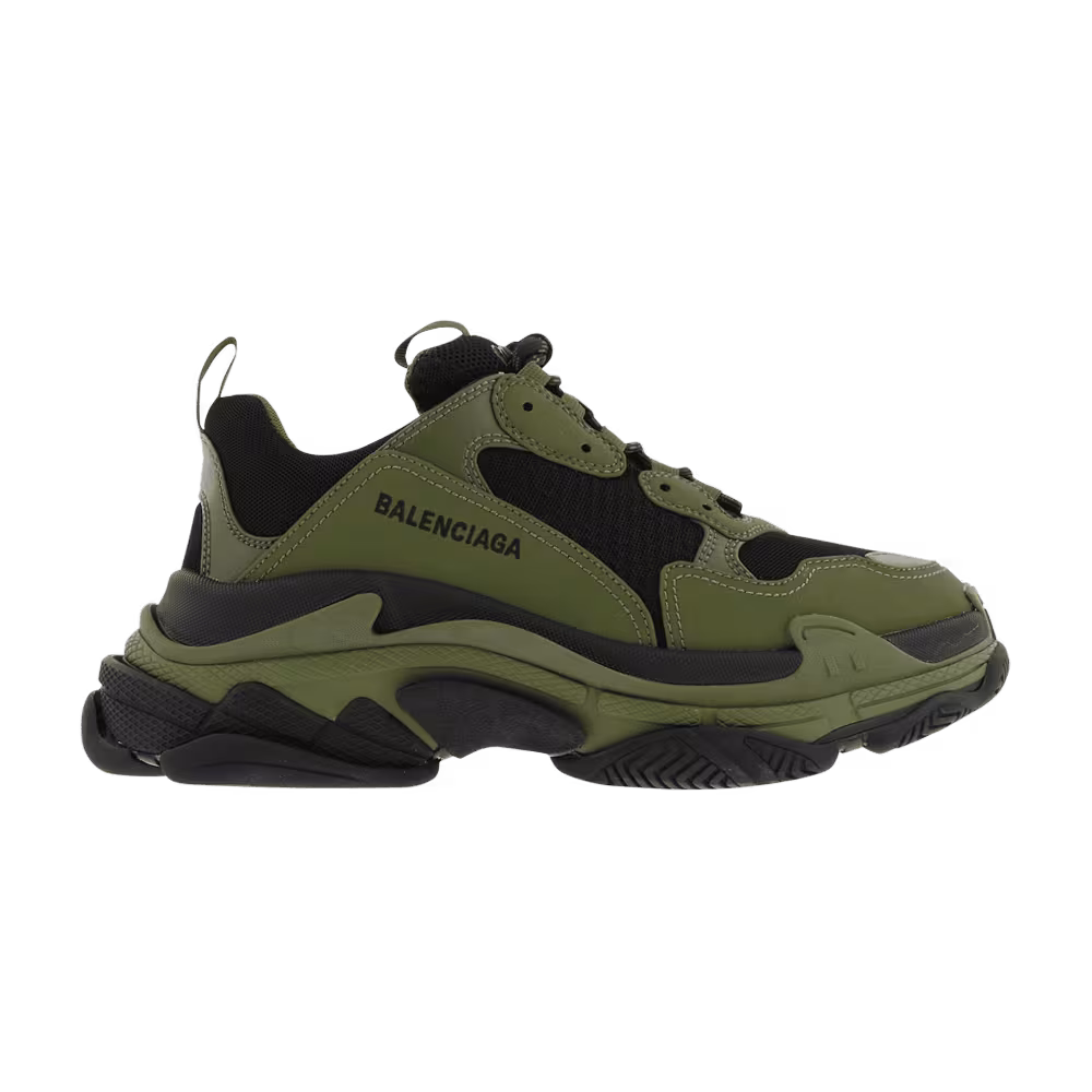 Balenciaga Triple S Sneaker Black Khaki