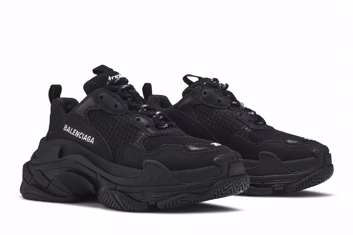 Balenciaga Women's Triple S Black 2019, view 9