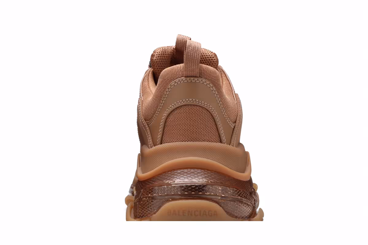 Balenciaga Triple S Sneaker Clear Sole - Light Camel, view 8