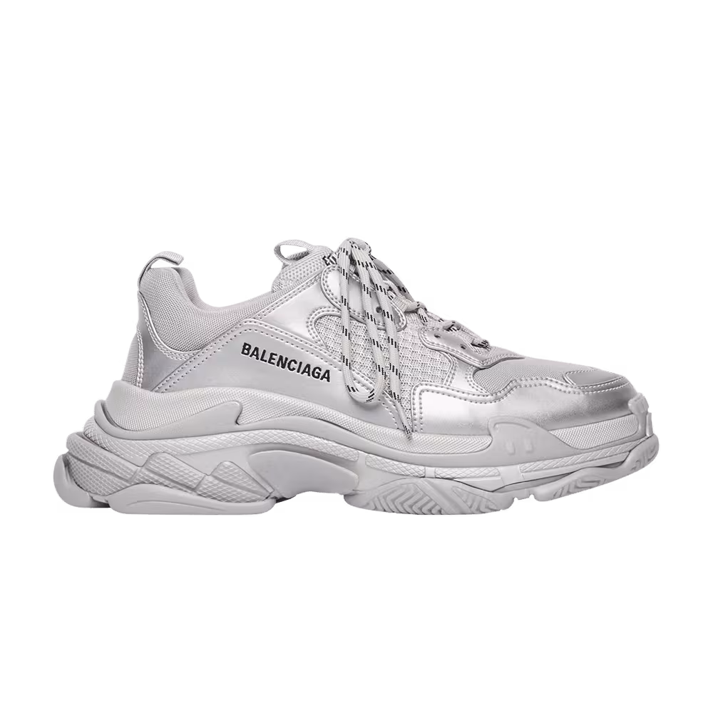 Balenciaga Triple S Sneaker Silver Metallic