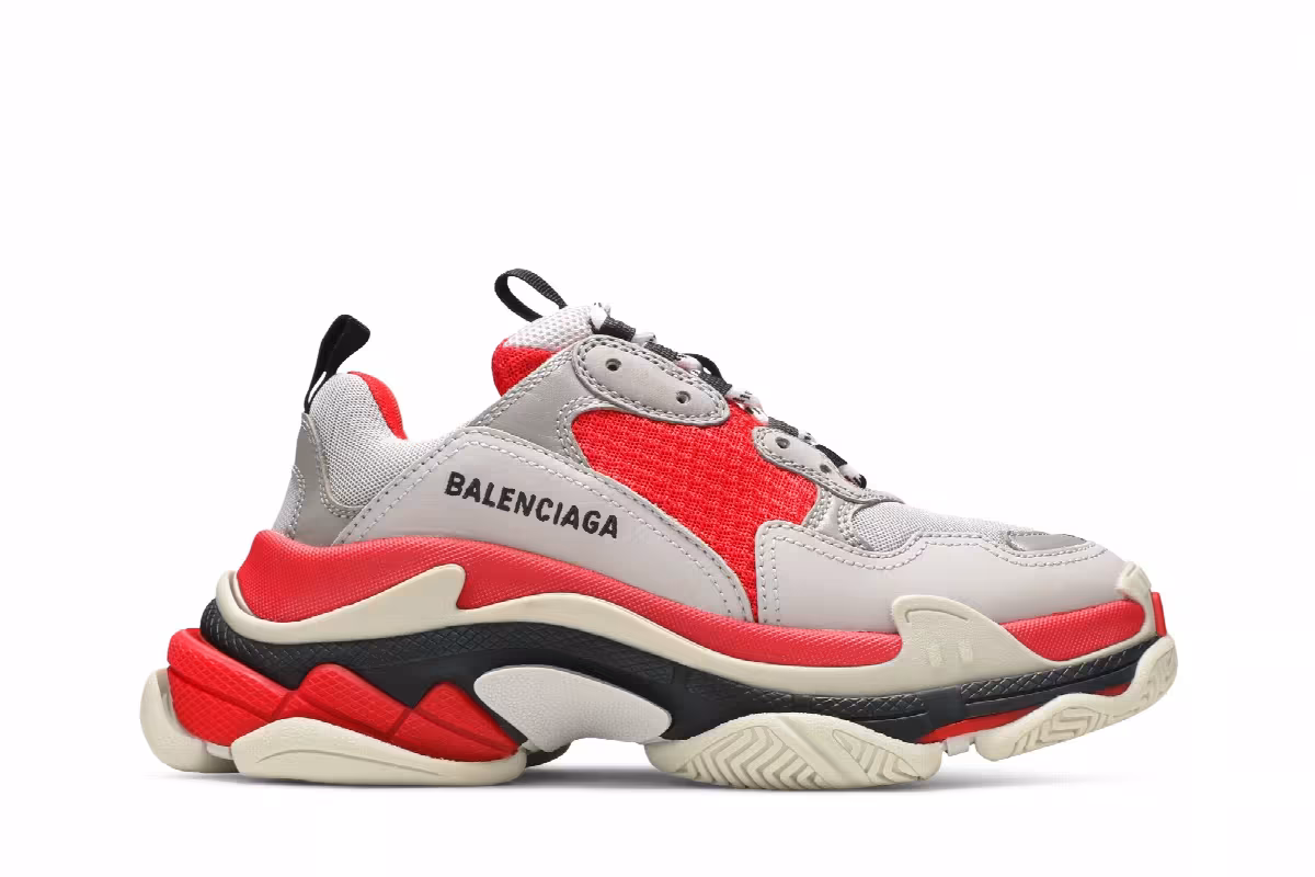 Balenciaga Women's Triple S Red, view 2