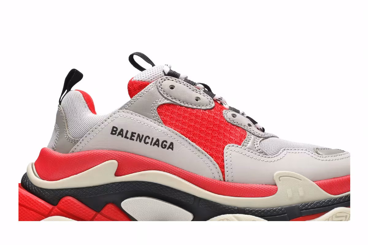 Balenciaga Women's Triple S Red, view 3