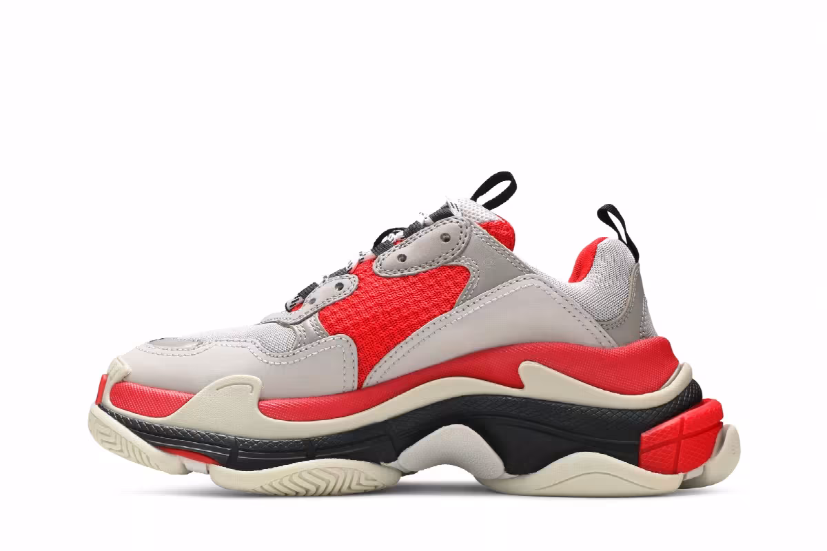 Balenciaga Women's Triple S Red, view 4