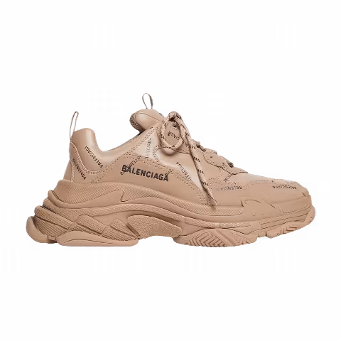 Balenciaga Triple S Sneaker 'Allover Logo - Dark Beige'