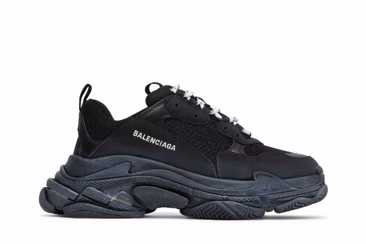 Balenciaga Triple S Sneaker Black, view 2