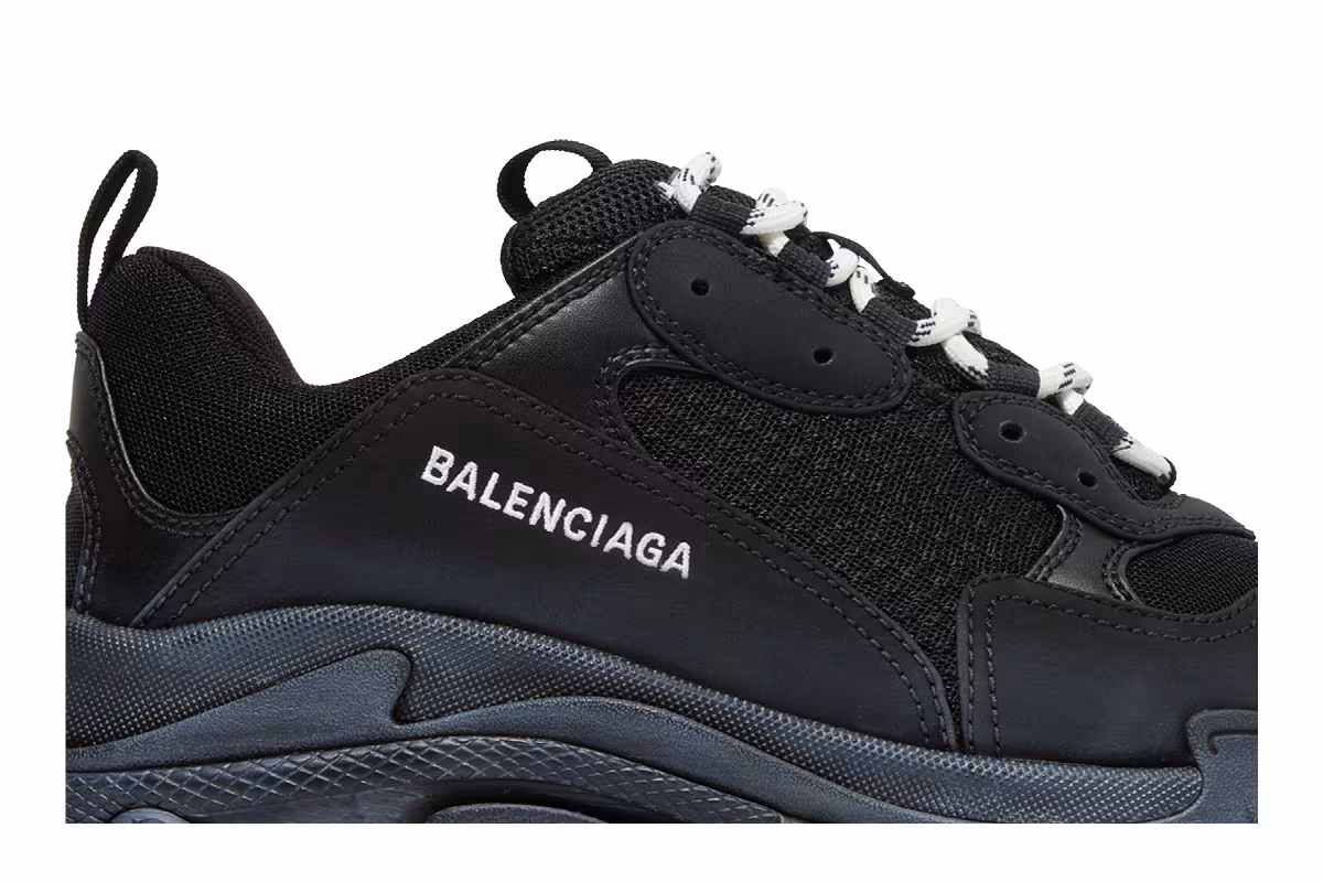 Balenciaga Triple S Sneaker Black, view 3