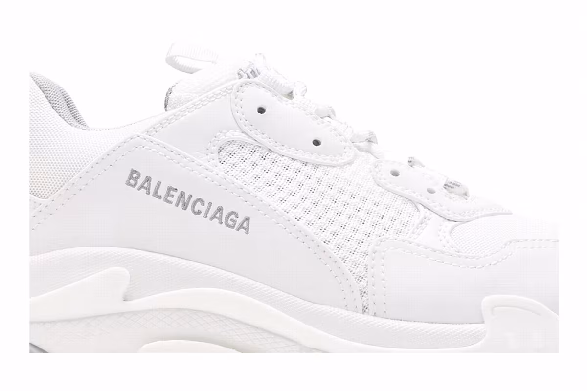 Balenciaga Triple S Sneaker White Metal Grey, view 3