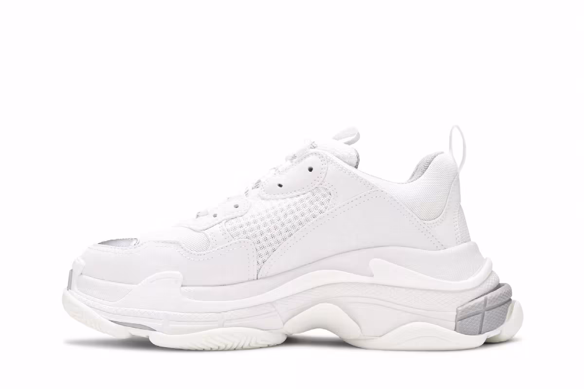 Balenciaga Triple S Sneaker White Metal Grey, view 4