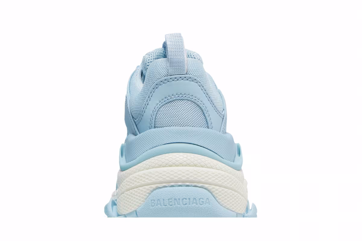 Balenciaga Women's Triple S Sneaker Light Blue, view 8