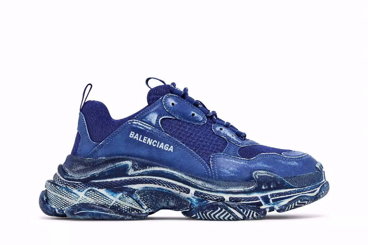Balenciaga Triple S Sneaker Dark Blue, view 2