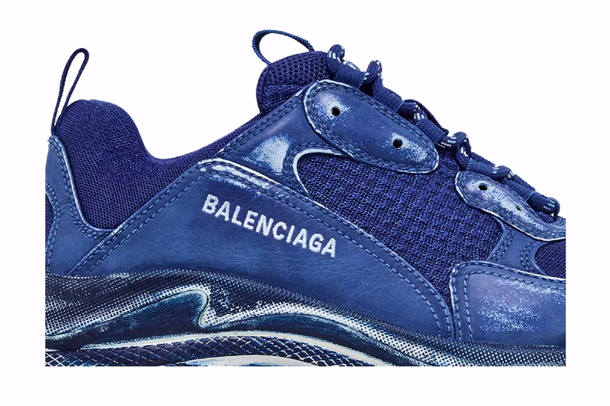 Balenciaga Triple S Sneaker Dark Blue, view 3