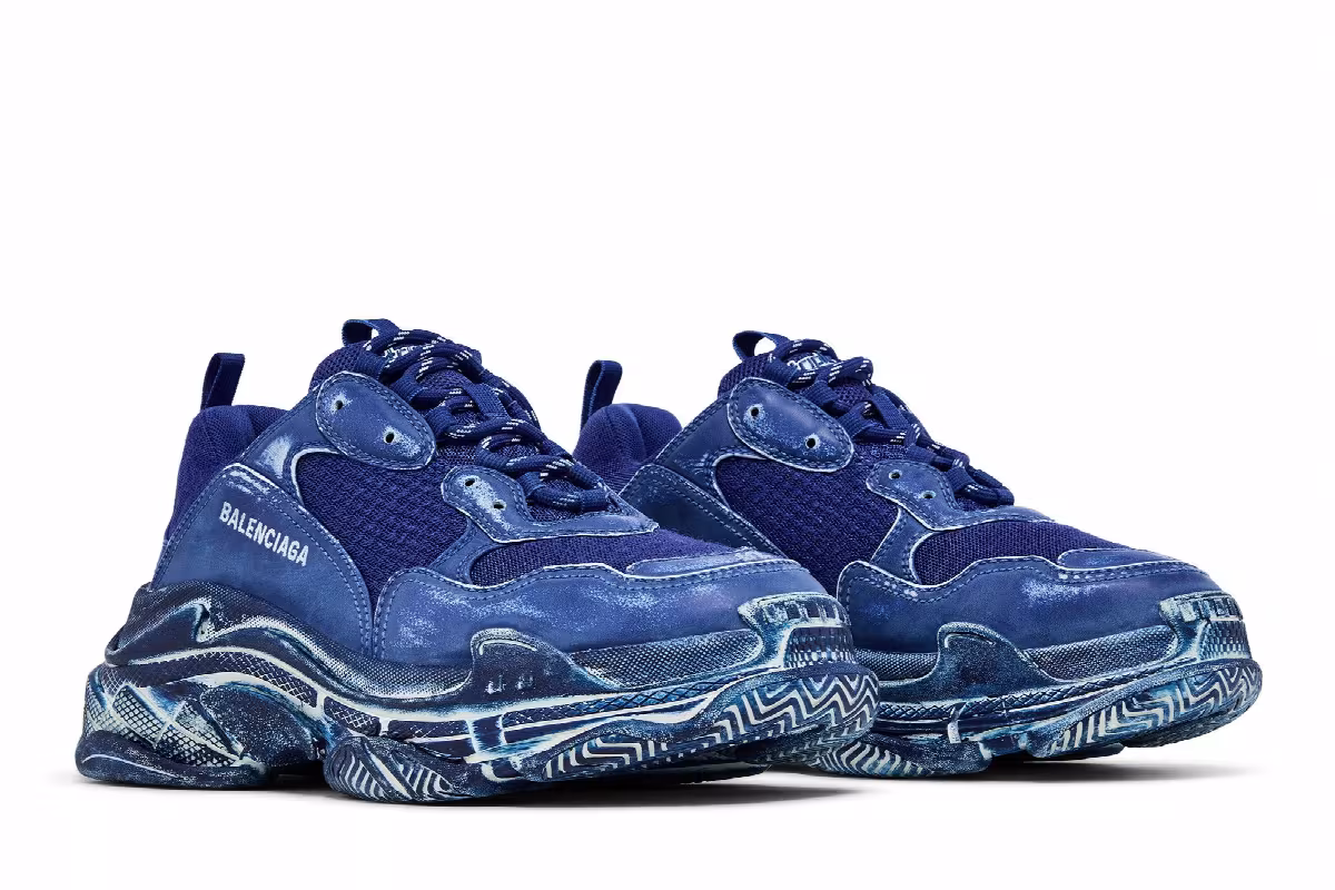 Balenciaga Triple S Sneaker Dark Blue, view 9