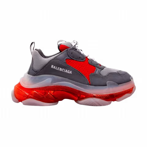 Balenciaga Triple S Sneaker 'Clear Sole - Grey Red'