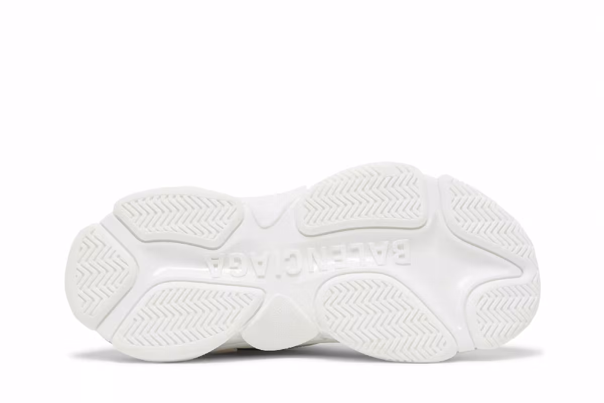 Balenciaga Women's Triple S Sneaker White, view 5