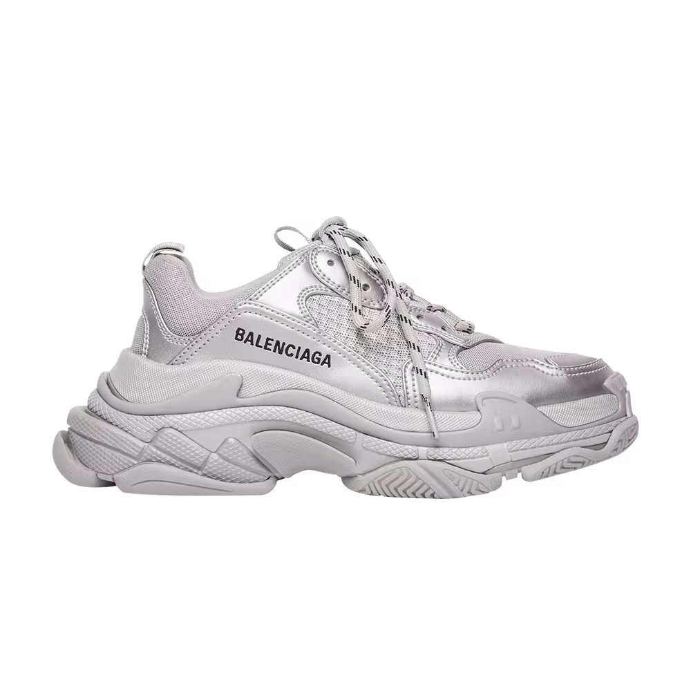 Balenciaga Women's Triple S Sneaker Silver