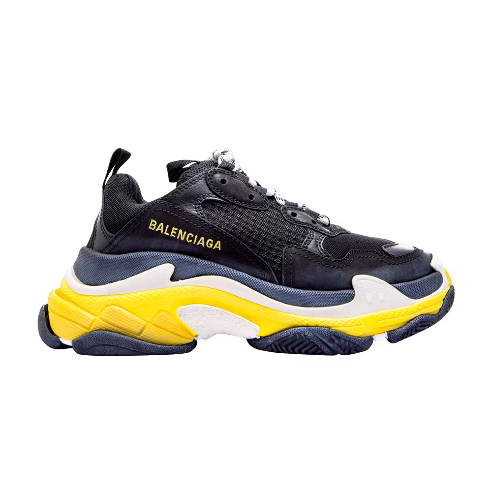 Balenciaga Women's Triple S Black Yellow