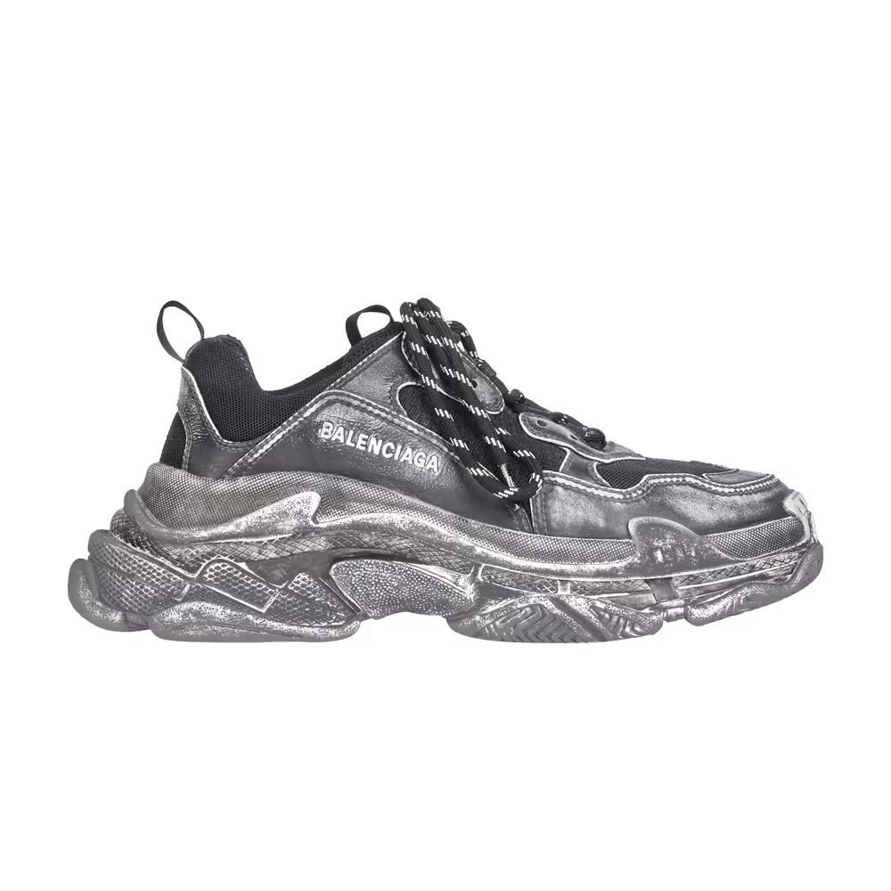 Balenciaga Women's Triple S Sneaker Faded Black