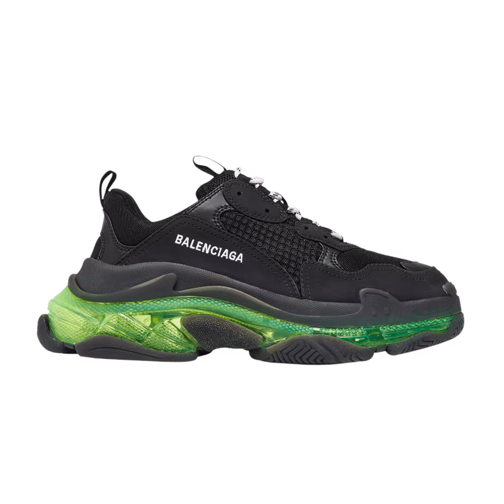 Balenciaga Women's Triple S Black Yellow Fluo