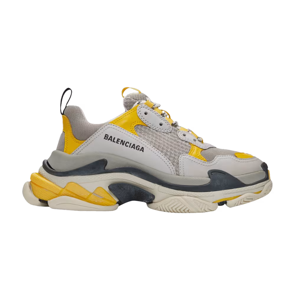 Balenciaga Women's Triple S Trainer Yellow Grey