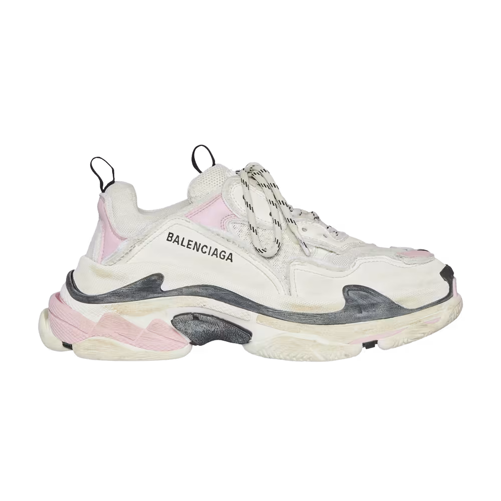 Balenciaga Women's Triple S Sneaker DIY - White Pink