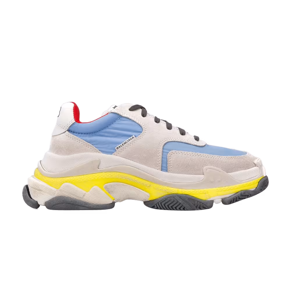 Balenciaga Women's Triple S Trainer Light Grey Blue